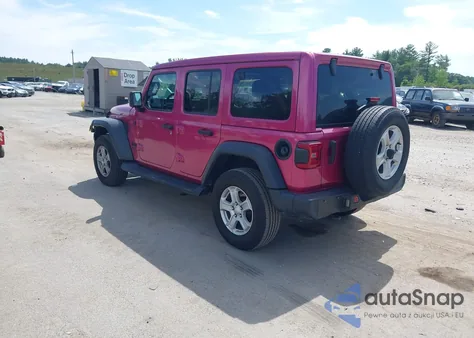 2021 Jeep Wrangler Unlimited Sport S 4X4 z USA, uszkodzony, nr VIN 1C4HJXDN1MW855355